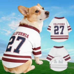 27 Mesh Breathable Dog Jersey Basketball Clothing Teddy