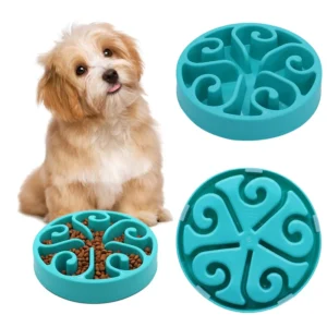 Pet Dog Slow Feeder Bowl Fun Non Slip Slower Food