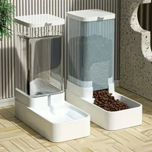 Automatic Dog Feeder/Water Dispenser Plastic Gravity