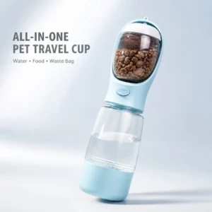 3In1 Portable Pet Travel Water Bottle Leak Proof Dog