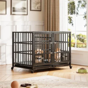 42 Inch Heavy Duty Dog Crate Metal Dog Cage
