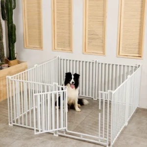 Heavy Duty Iron Indoor Dog Playpen Safe and Stable