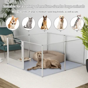 Unique Clear Acrylic Pet Playpen Dog Whelping